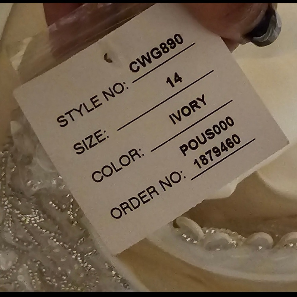 David’s Bridal BRAND NEW W/TAGS aline beaded dress